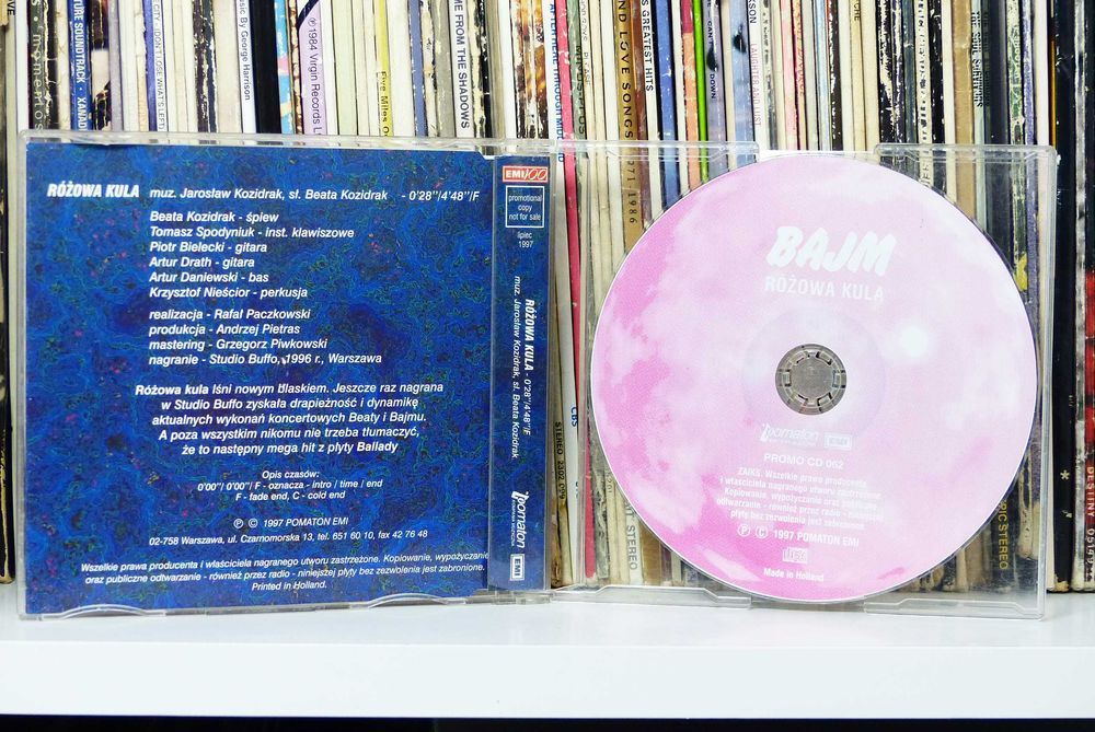 BAJM Różowa kula singiel 1997 Beata Kozidrak CD