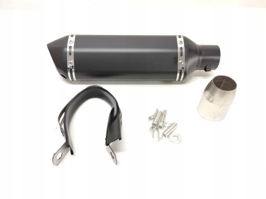 Wydech Tłumik Końcówka Akcesoryjna Tuning Akrap Czarny Naklejka