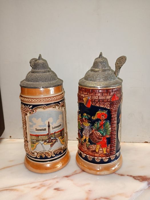 caneca de cerveja alemã (stein) da marca Gerz. As canecas Gerz ,20cm