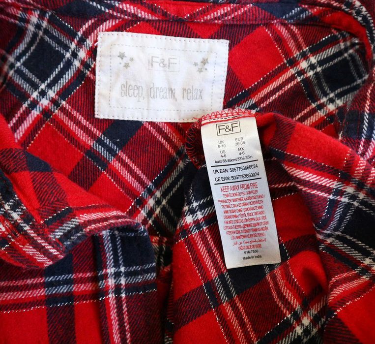 F&F | koszula nocna flanelowa 36/38