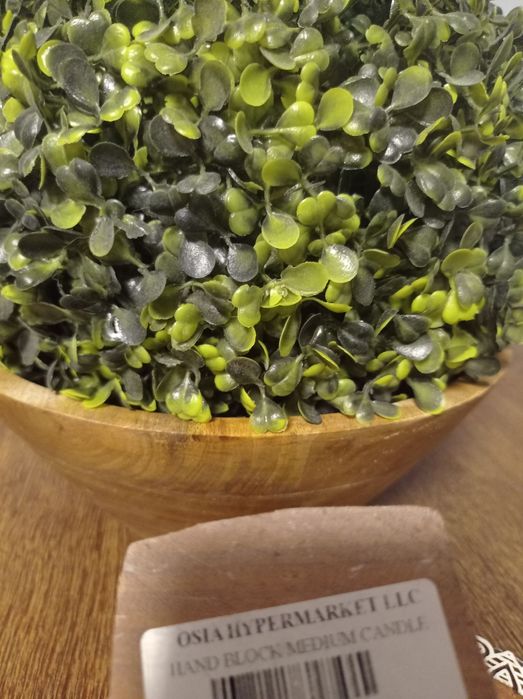 2 drewniane świeczniki