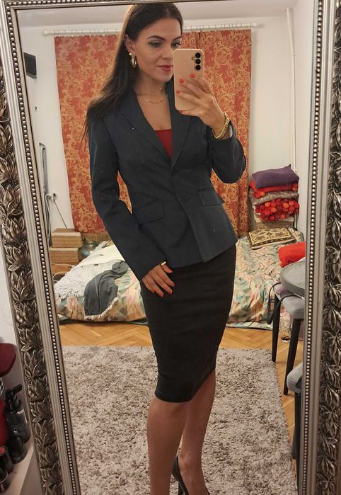 Granatowa marynarka New Look rozm. S, M