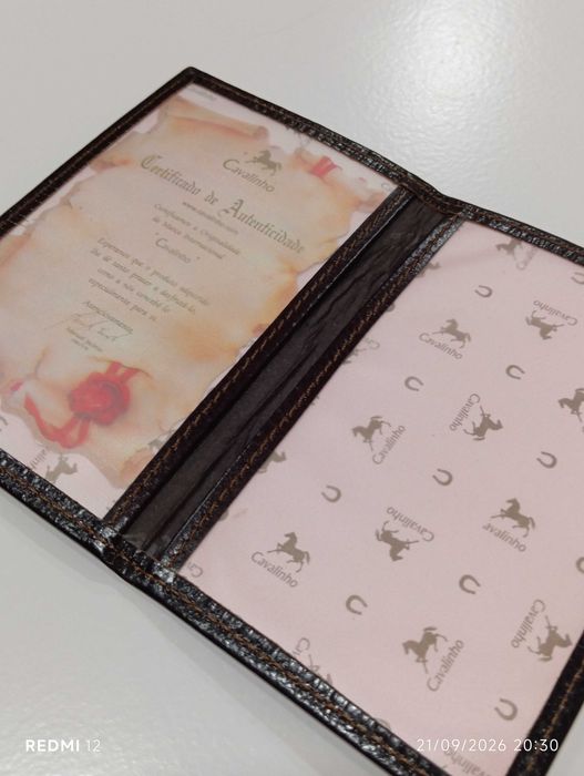 Porta-documentos / Capa de Documentos em Pele CAVALINHO (Original)