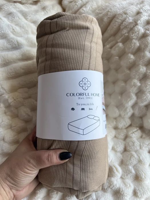 Простирадло на резинці муслін  180×200см +25см