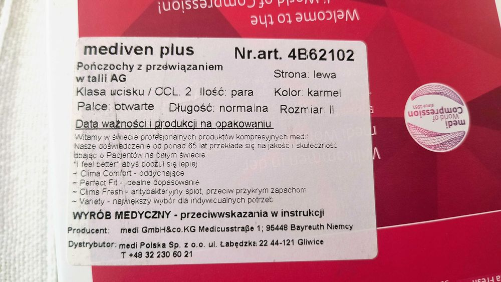 Pończocha przypinana do pasa CCL 2