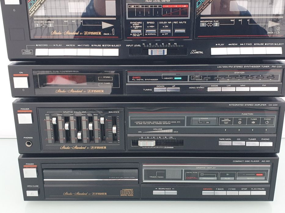 Wieża stereo Fisher wersja midi/ad-931 seria 225