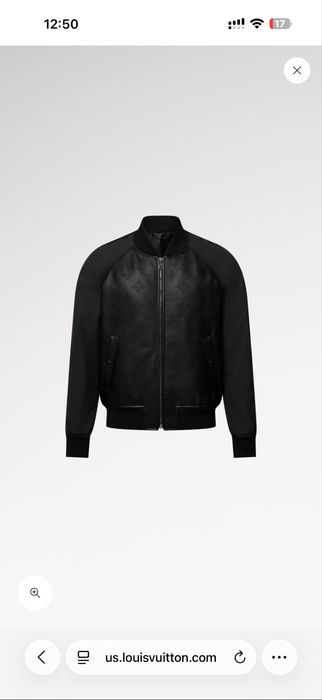 Louis Vuitton Monogram Leather Mix Tracksuit Blouson