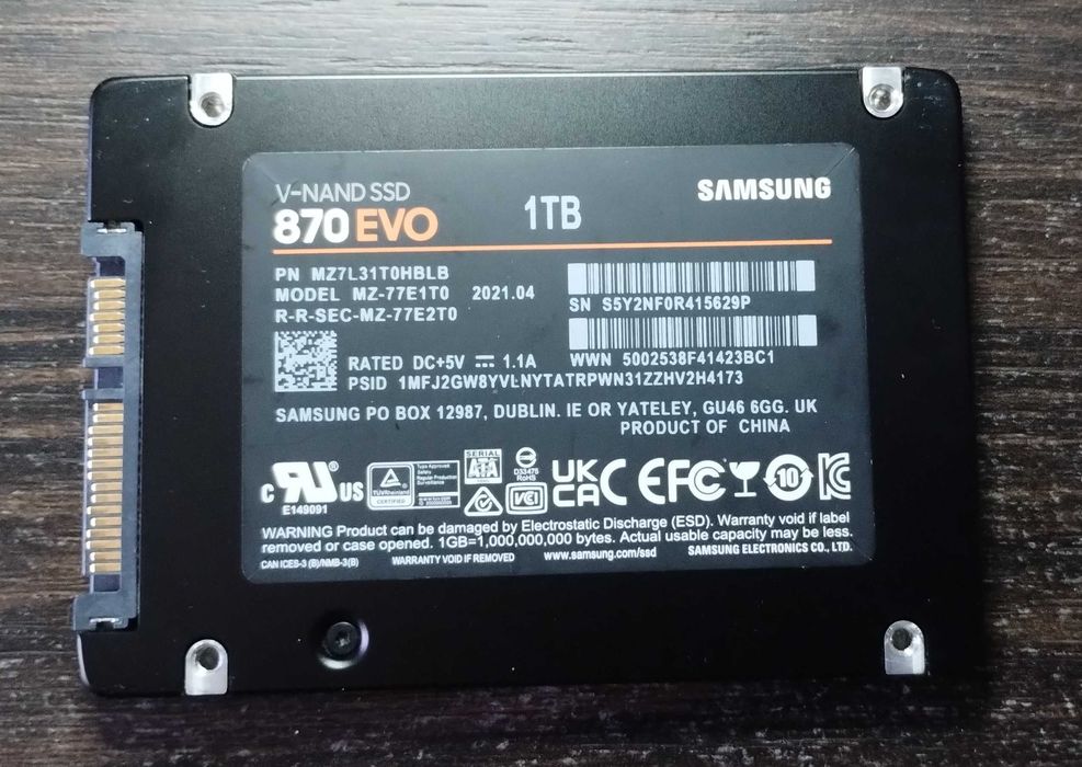 ssd sata 2.5 870 EVO 1TB (mz-77e1t0)