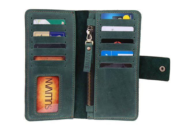 Гаманець шкіряний великий SULLIVAN gv5-2(9) коричневий