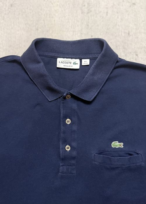 Оригінальна Lacoste чоловіча синя поло XL  в ідеальному стані