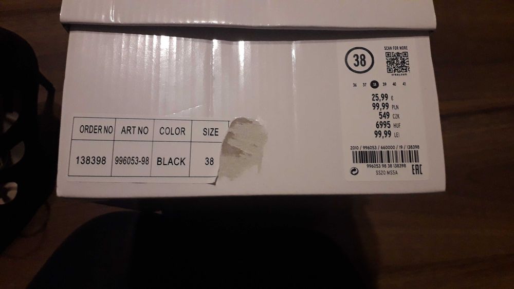 Nowe buty ORSAY czółenka wiosna rozm. 38