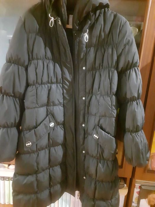 Зимова куртка-пальто, розмір 52