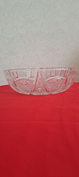 Кришталева ваза для фруктів, печива. Нова.