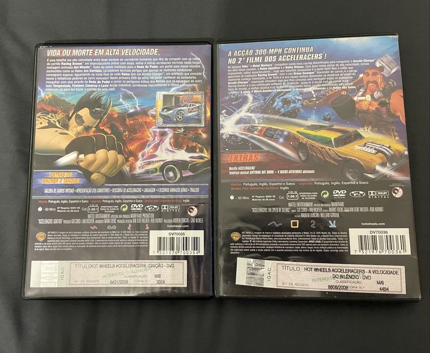 Pack DVD Hot Wheels Acceleracers Vol. 1+2