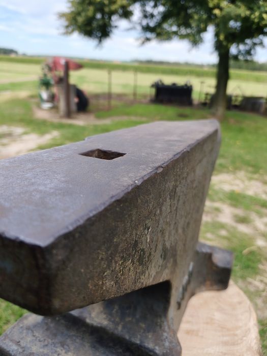 Stalowe kowadło jednorożne 100kg + Pień