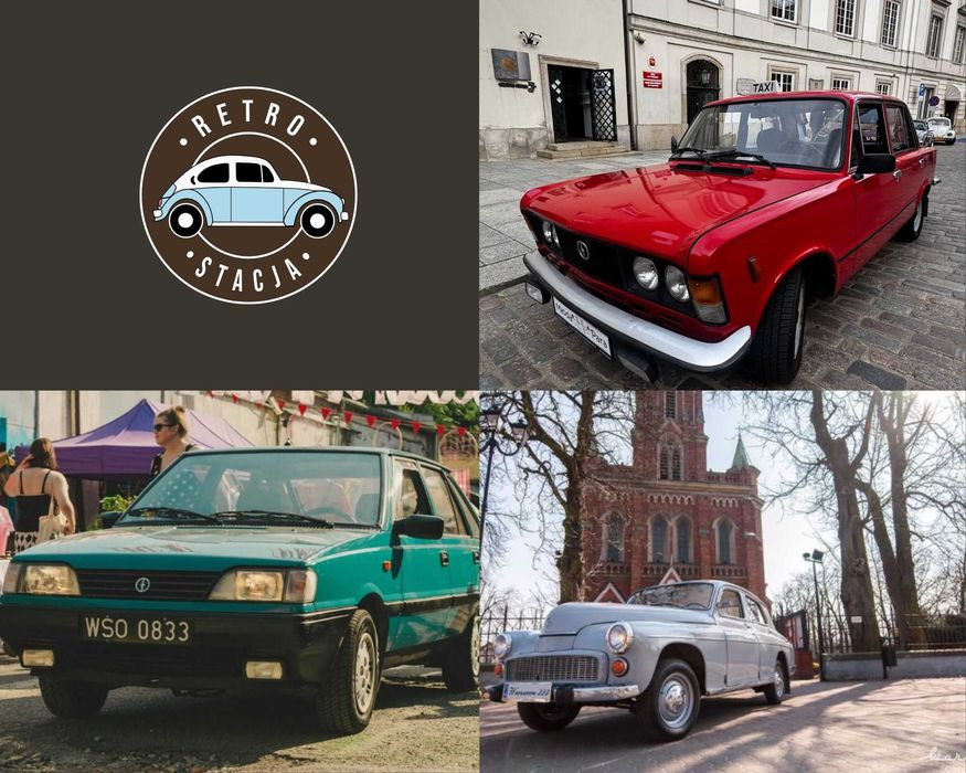 Fiat 125P, auta z PRL-U, do ślubu na wesele