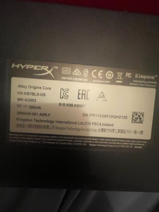 Teclado Gaming HyperX