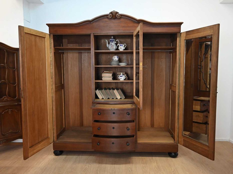 piękna szafa międzywojenna szuflady 121701