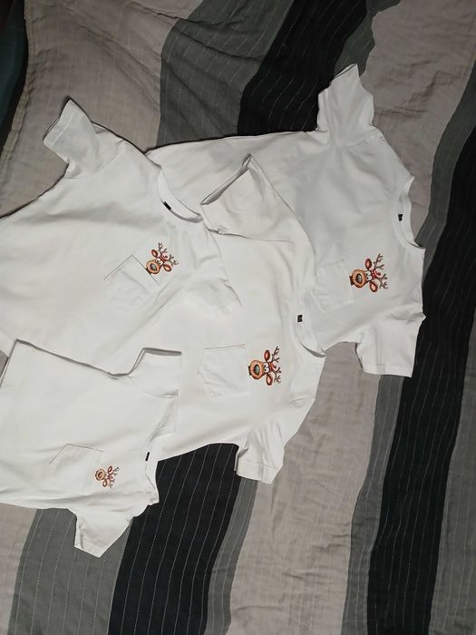 Zestaw koszulek świątecznych dla rodziny