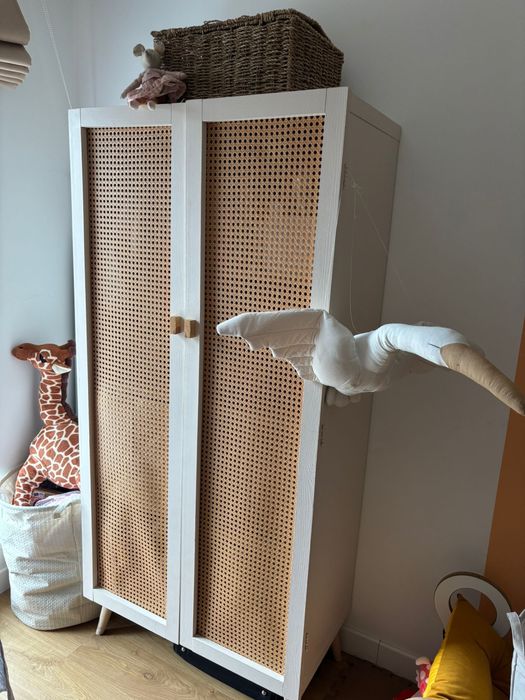 Rattanowa szafa boho