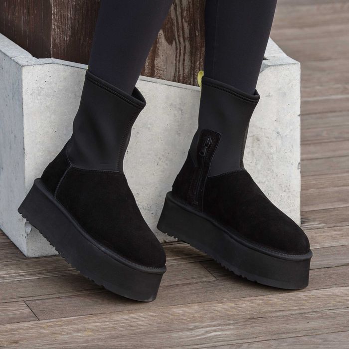 Женские зимние ботинки UGG Classic Dipper Boot высокие угги диппер