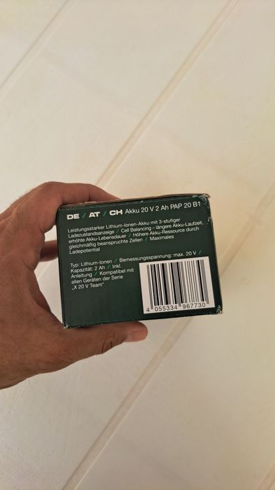 Bateria Parkside nova 20v 2Ah NOVA