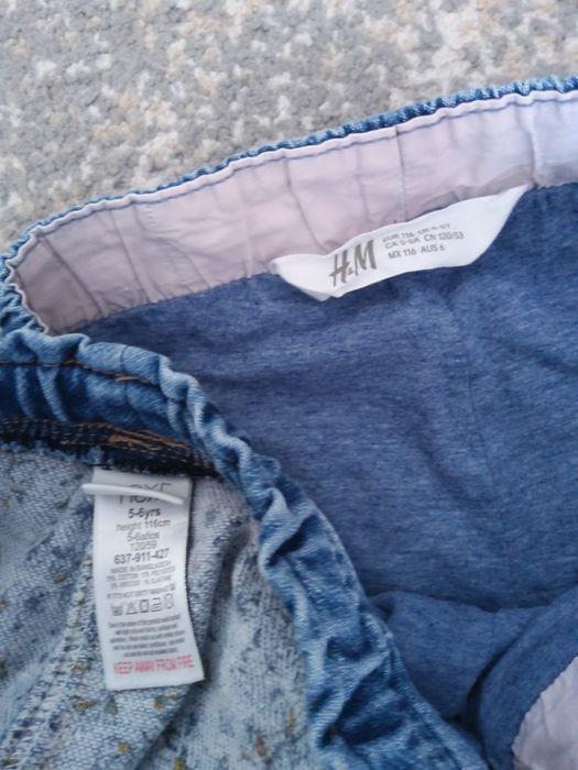 Джинси на підкладці next  H&M вік 4-5-6 років