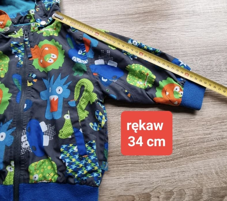 Kurtka przejściowa z podszewką 86 wiosna print safari