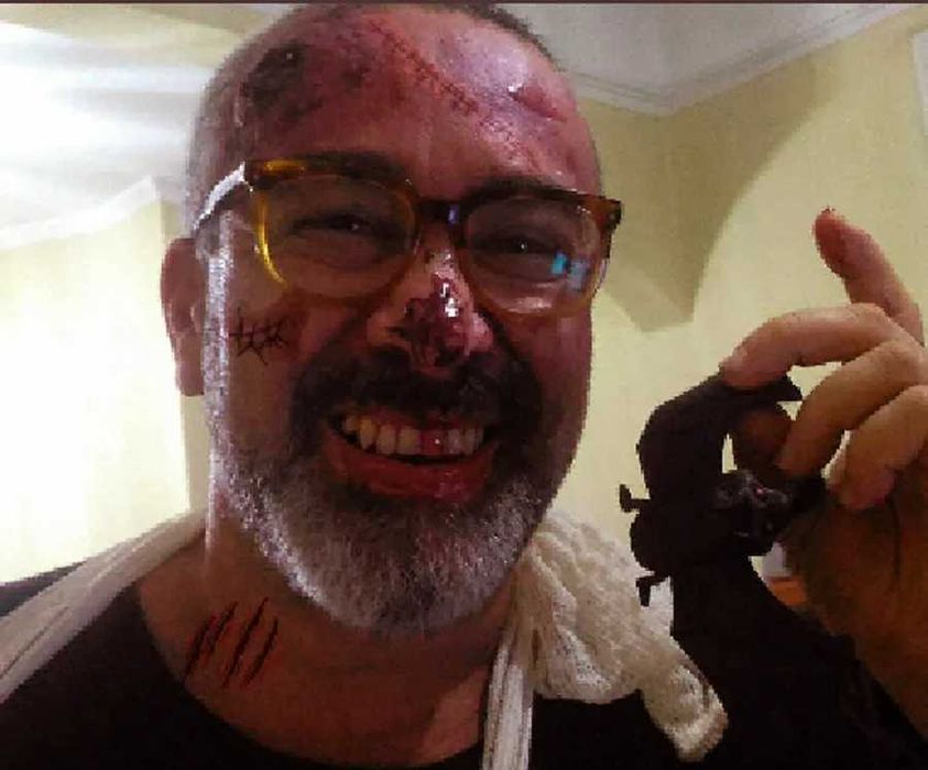 Halloween Walking Dead dAY  Acessório Bolsa Sangue Fake Falso