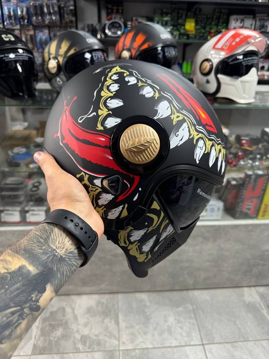 Scorpion exo combat, шлем кастом, шлем на чоппер, боббер, круизер