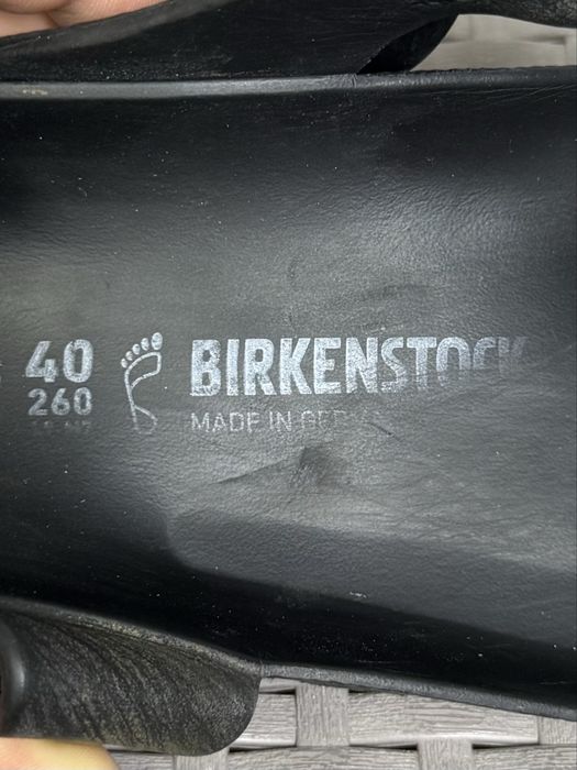 Birkenstock шлепанцы вьетнамки 40 размер черные