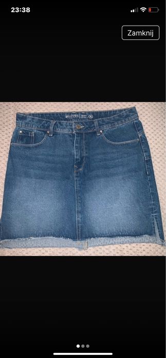 Spódnica mini jeansowa