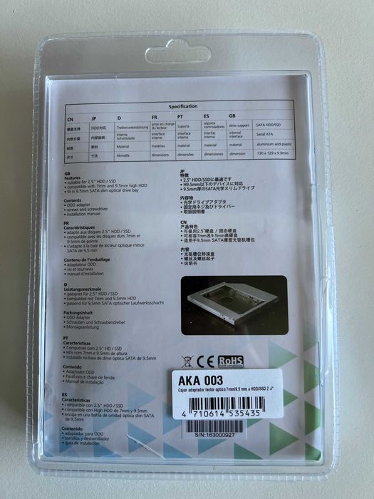 N.Stor S9 - ODD Adapter for HDD/SDD