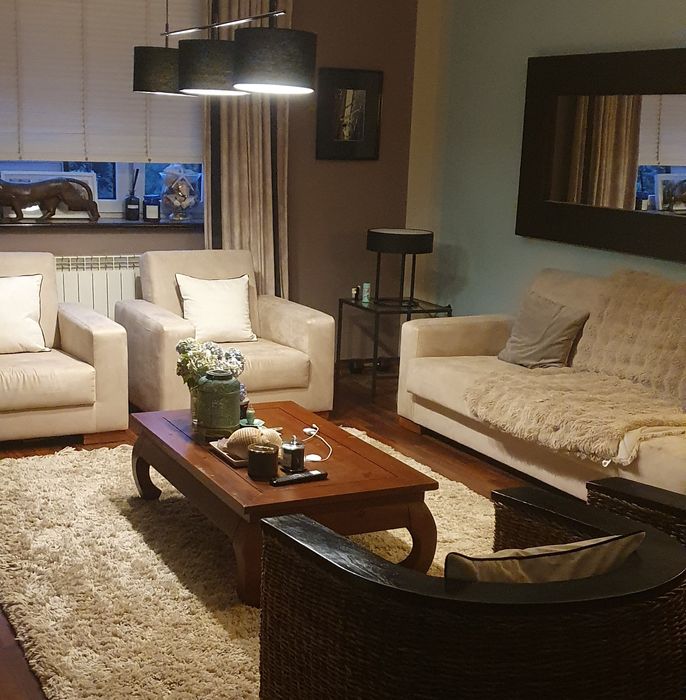 Komplet sofa z funkcją spania plus dwa duże fotele Agata Meble