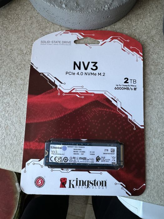 Dysk SSD Kingston NV3 2TB Nowy zapakowany Paragon