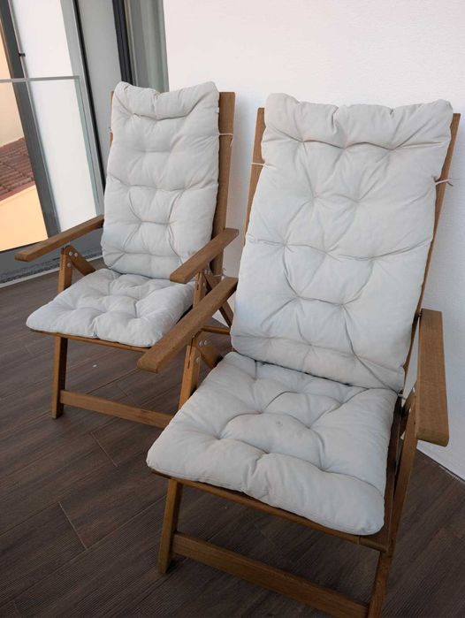 Cadeiras IKEA NÄMMARÖ reclináveis c/ Almofada