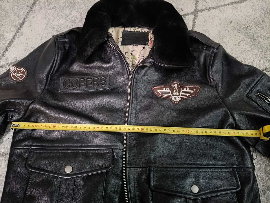 Skórzana kurtka pilotka