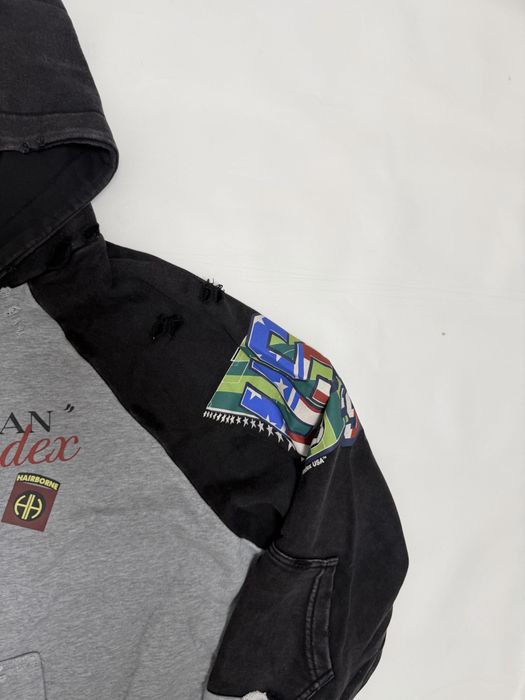 зипка худи зип худи PROTOCOL INDEX grey zip project gr acne studios balenciaga rick owens