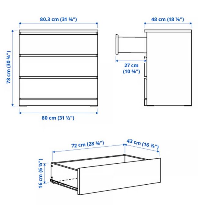 Komoda Malm Ikea