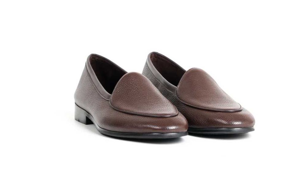 Belgian Loafers skórzane brązowe