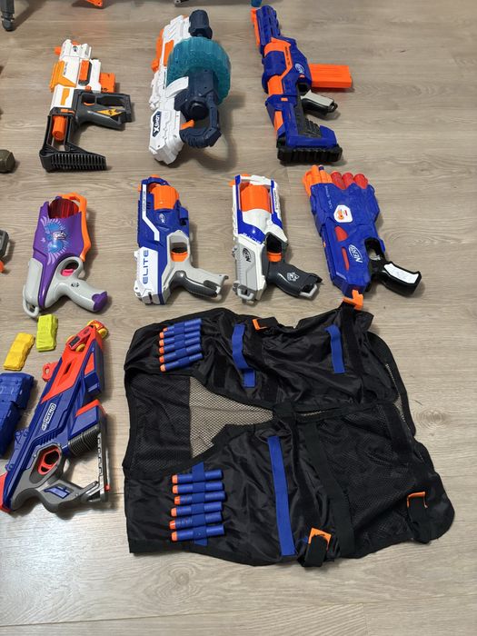 Super zestaw Nerf (14 szt) z dodatkami!