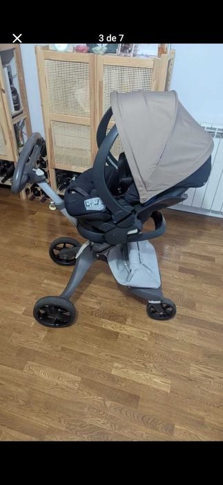 Stokke Carrinho+baby coque+base isofix