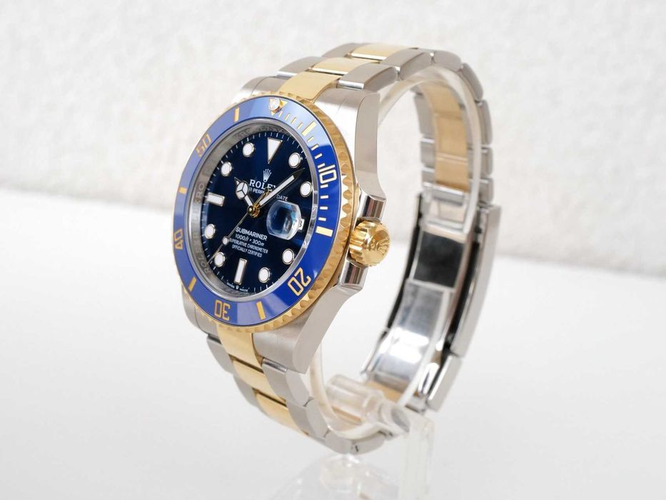 Rolex Submariner Date 41mm Yellow Gold Steel Ceramic Blue Dial