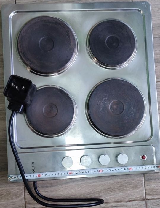 Варильна поверхня електрична Ventolux, 4 конфорки, inox