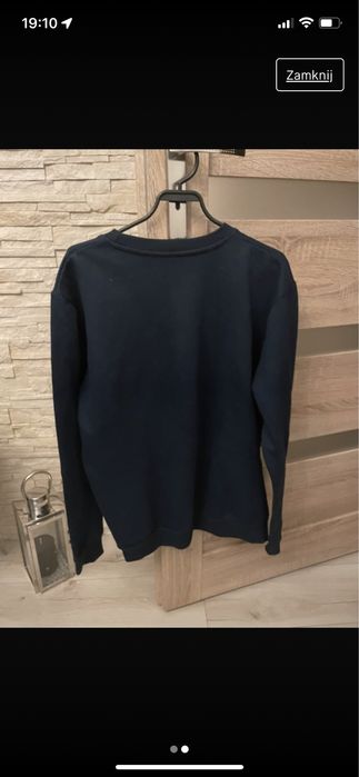 Bluza bawelniana granat na polarze 25zl