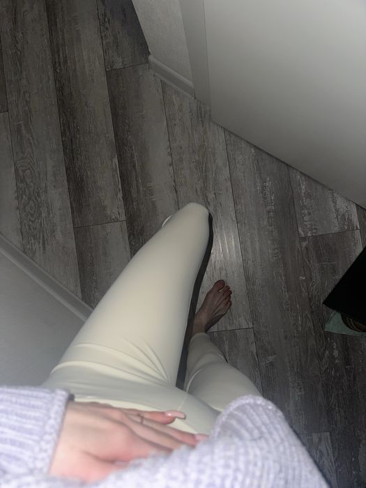 Лосини білі з пушап