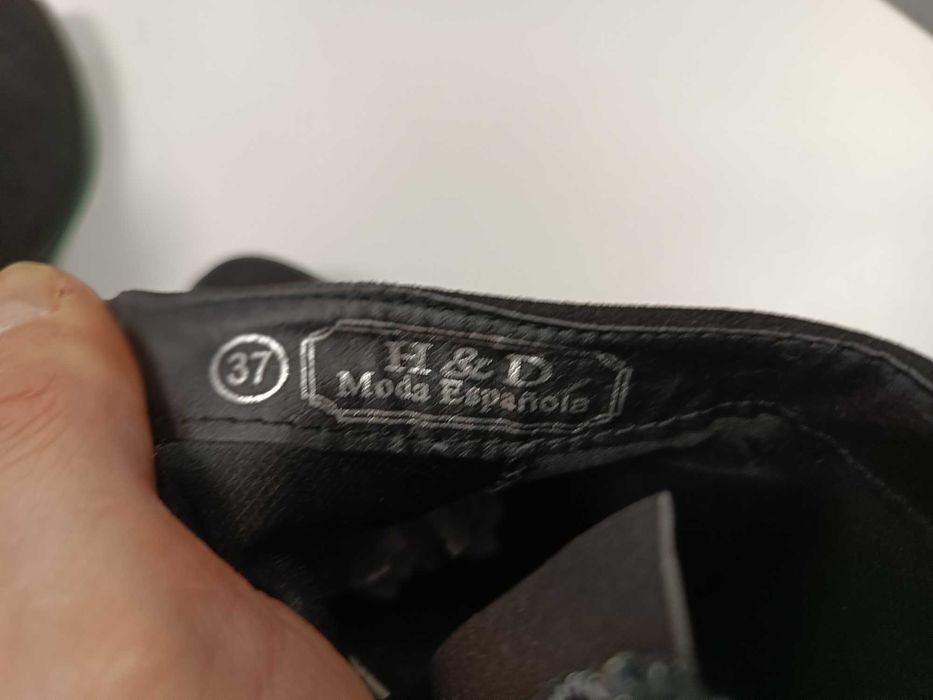 H&D Moda Espanola damskie botki zamszowe eleganckie, rozm. 37