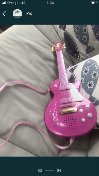 Gitara rokowa Simba dla dziewczynki plus 3 lata