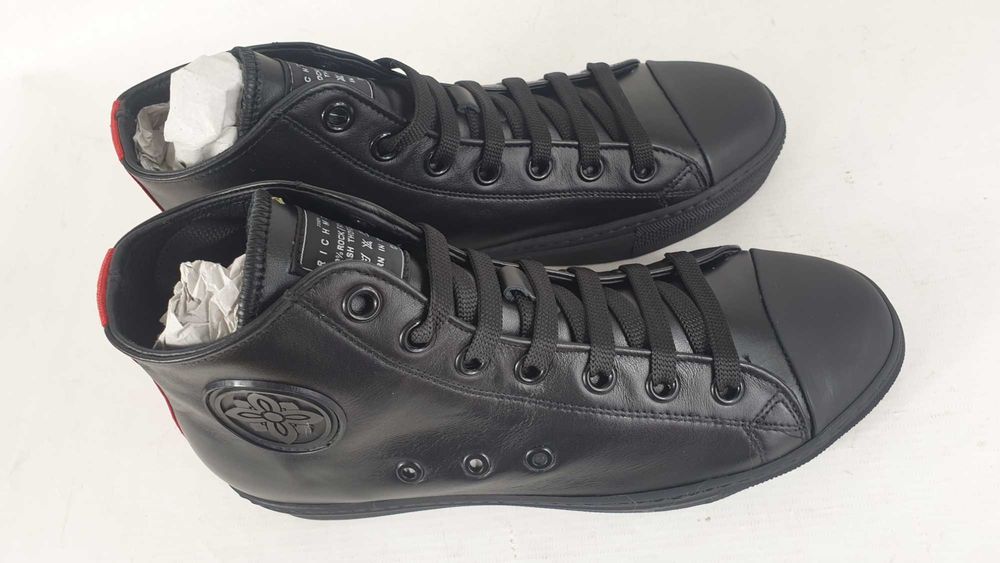 JOHN RICHMOND Skórzane sneakersy wysokie r.38