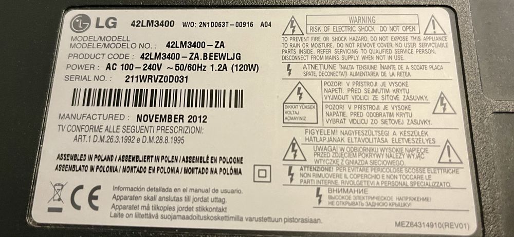Telewizor LG 42"